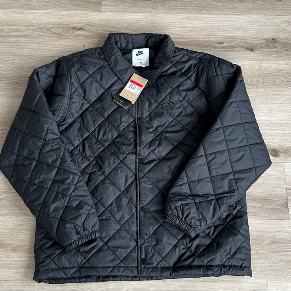 Nike Black button down Quilted Jacket